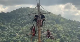 গুয়াতেমালার প্রাচীন আধ্যাত্মিক আয়োজন উড়ন্ত নৃত্য